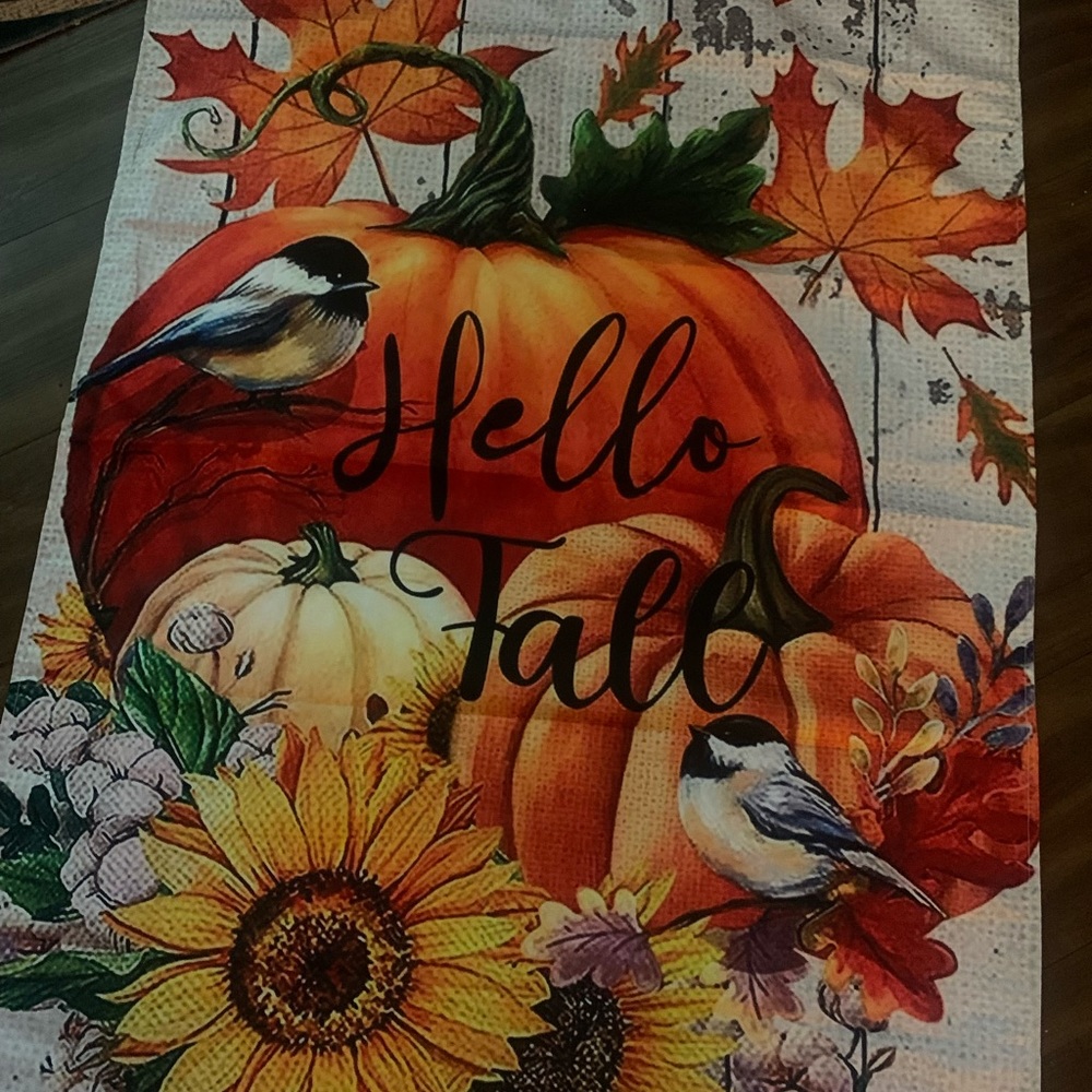 Fall welcome flag